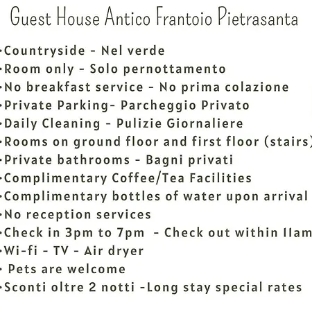 Affittacamere Antico Frantoio Pietrasanta